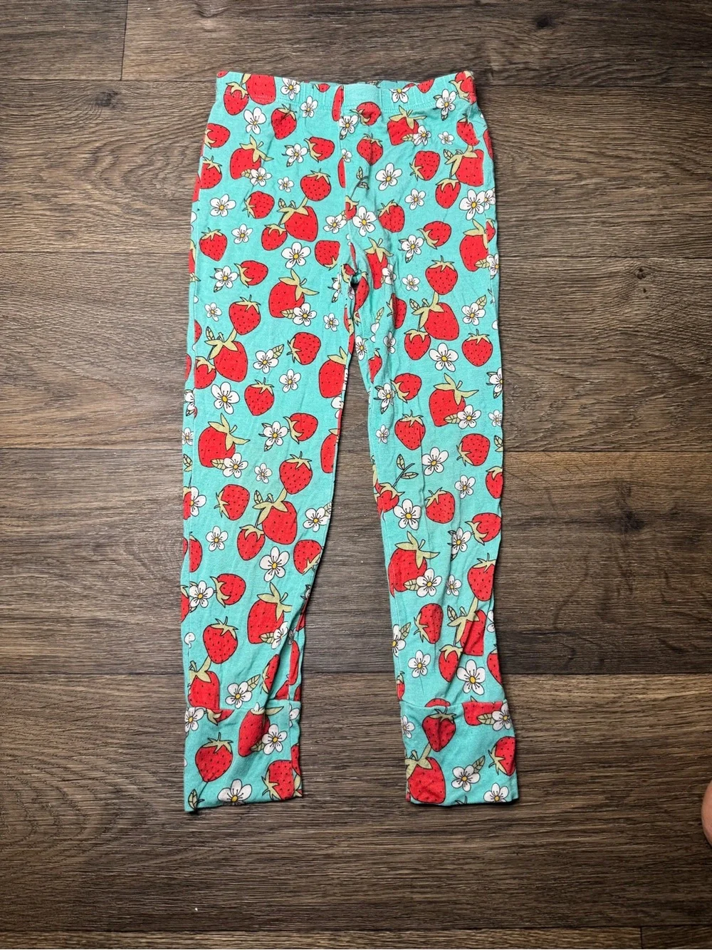 Posh Peanut Aqua and Red Strawberry Pajama Set
